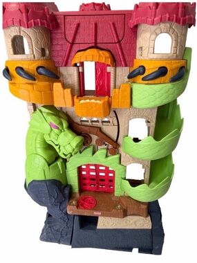 Fisher-Price Imaginext Dragon Castle Playset Medieval Fortress Green Dragon